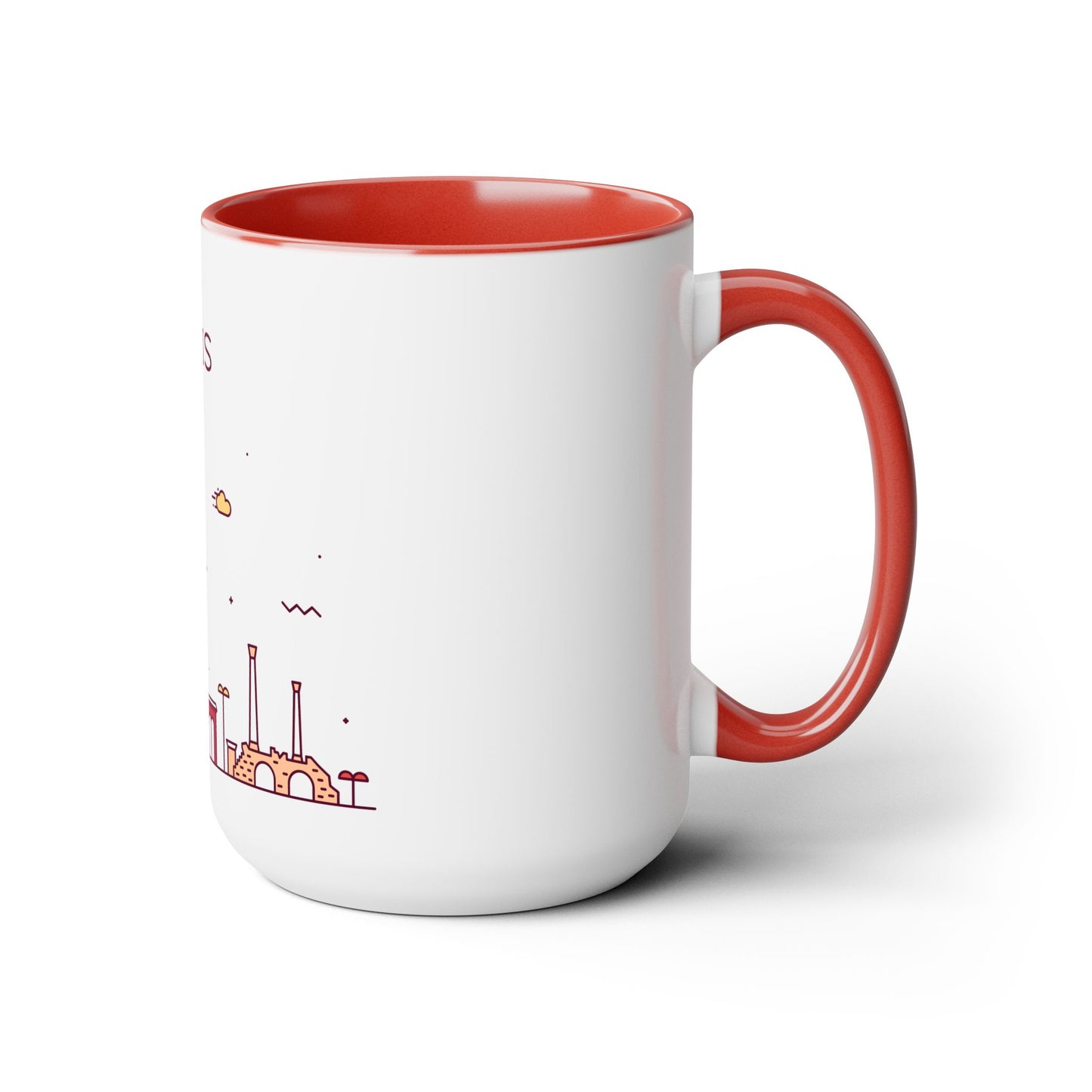 Tunis, Tunisia Coffee Mug - Two-Tone 15oz Size