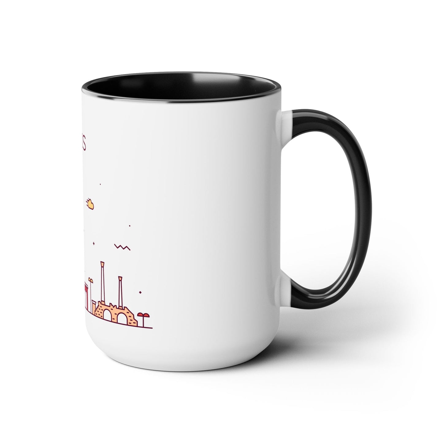 Tunis, Tunisia Coffee Mug - Two-Tone 15oz Size