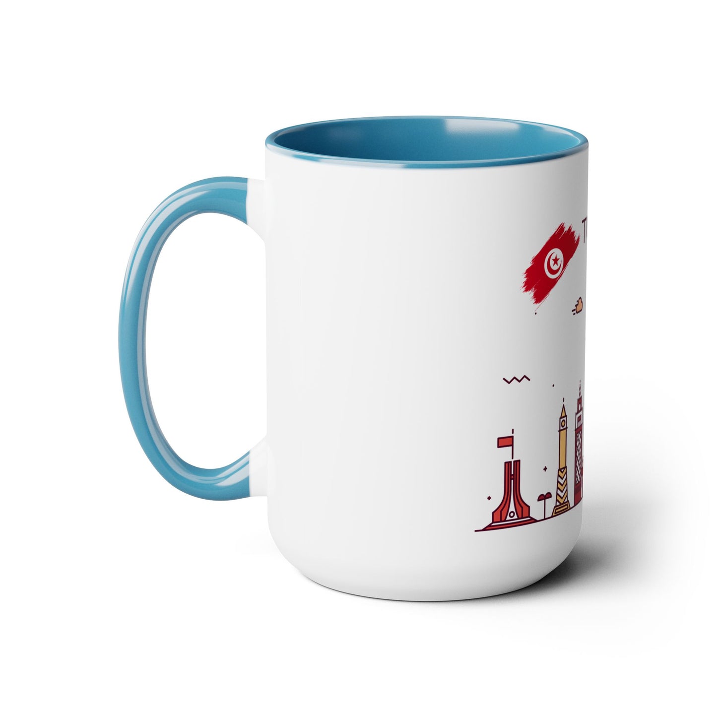 Tunis, Tunisia Coffee Mug - Two-Tone 15oz Size