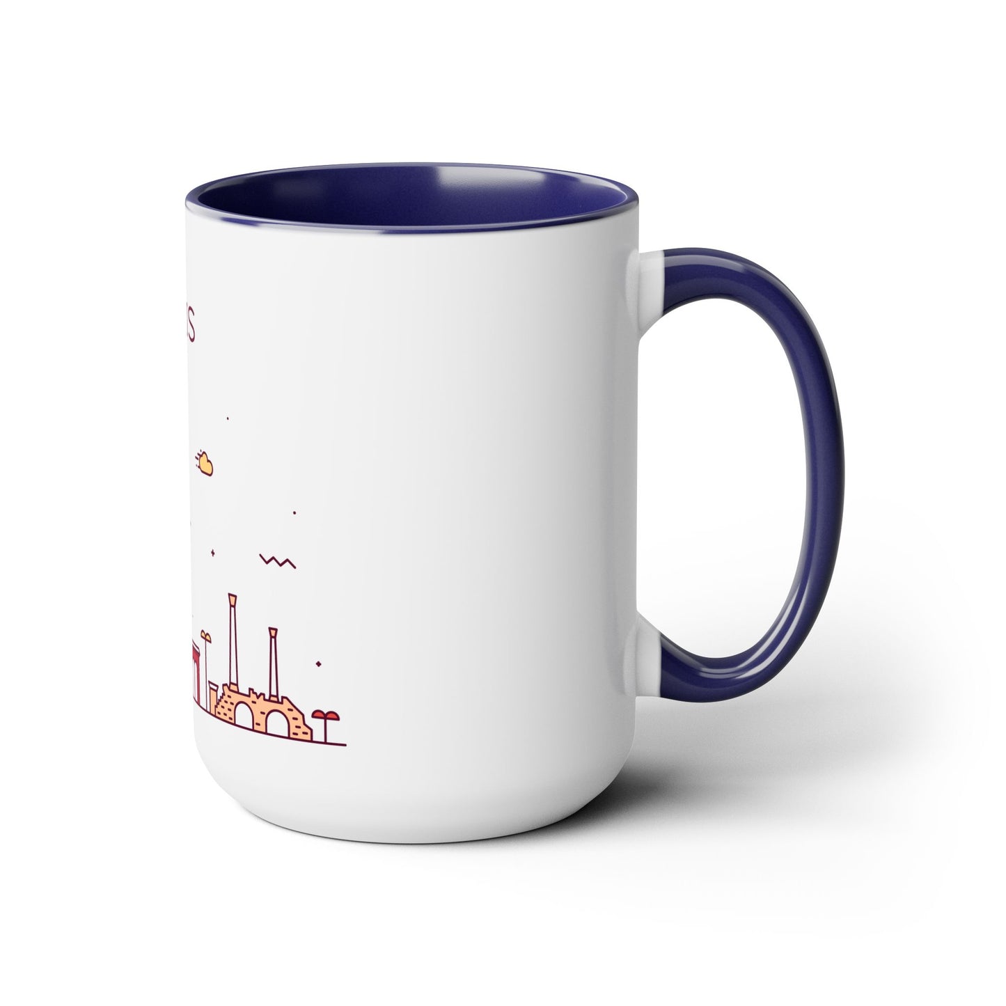 Tunis, Tunisia Coffee Mug - Two-Tone 15oz Size
