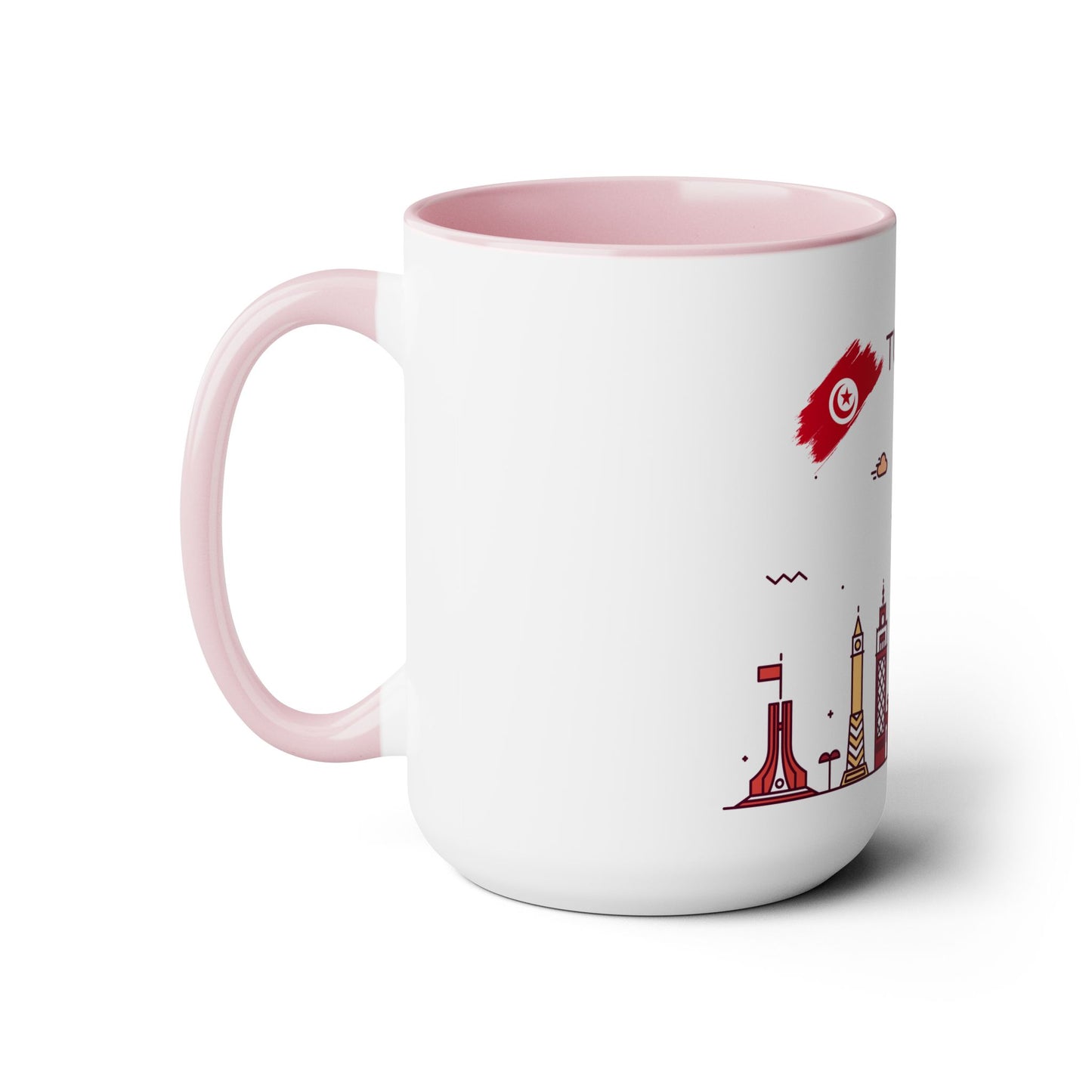 Tunis, Tunisia Coffee Mug - Two-Tone 15oz Size
